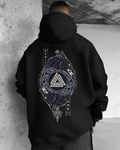 UrbanOutfits Men Oversized Hoodie Black / Cotton-Fleece / S WOLF WARRIOR - Men Oversized Hoodie [ Unisex ]