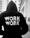 UrbanOutfits Men Oversized Hoodie Black / Cotton-Fleece / S WORK - Men Oversized Hoodie [ Unisex ]