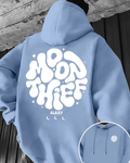 UrbanOutfits Men Oversized Hoodie Blue / Cotton-Fleece / S MOON THIEF - Men Oversized Hoodie [ Unisex ]
