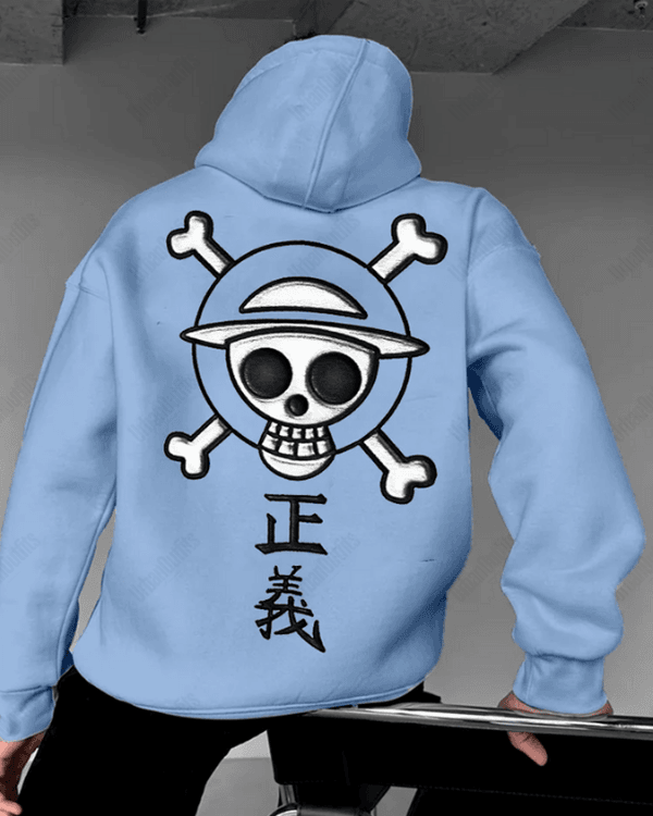 UrbanOutfits Men Oversized Hoodie Blue / Cotton-Fleece / S One Piece - Men Oversized Hoodie [ Unisex ]