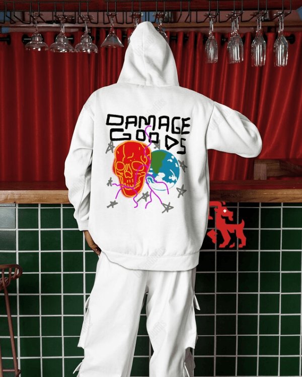 UrbanOutfits Men Oversized Hoodie Damage Goods - Men Oversized Hoodie [ Unisex ]