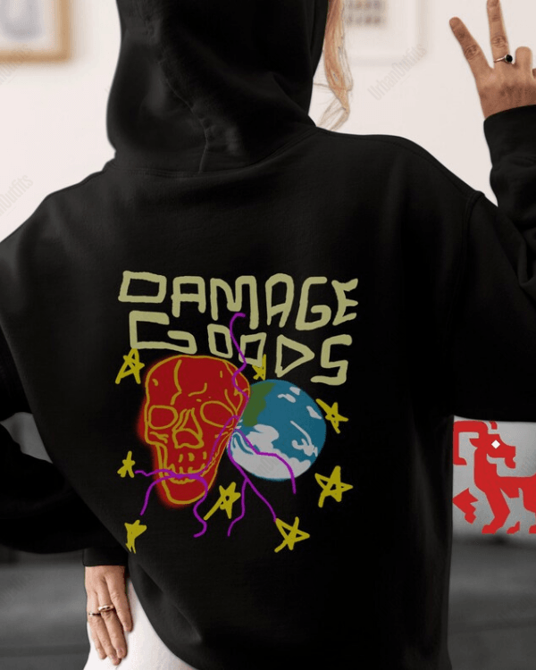 UrbanOutfits Men Oversized Hoodie Damage Goods - Men Oversized Hoodie [ Unisex ]