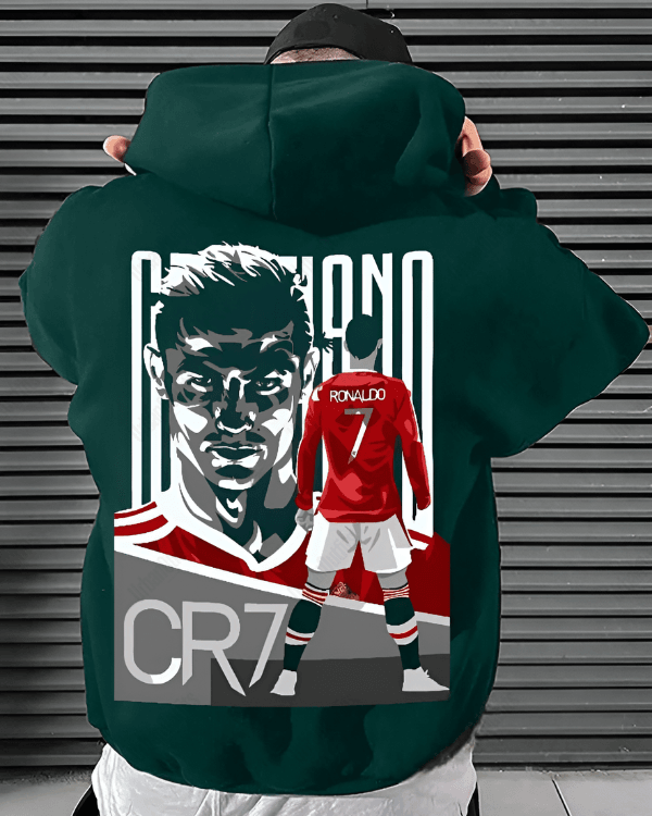 UrbanOutfits Men Oversized Hoodie Dark green / Cotton-Fleece / S CR7 - Men Oversized Hoodie