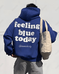 UrbanOutfits Men Oversized Hoodie Feeling blue today - Men Oversized Hoodie [ Unisex ]