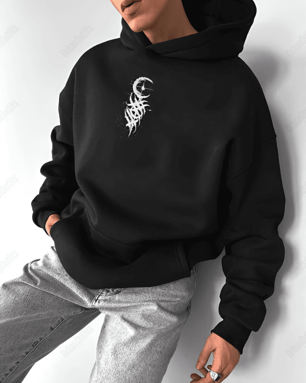 UrbanOutfits Men Oversized Hoodie Half Moon - Men Oversized Hoodie [ Unisex ]