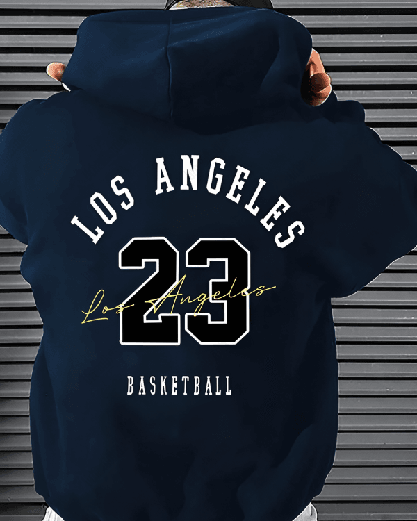 UrbanOutfits Men Oversized Hoodie Navy / Cotton-Fleece / S LA 23 - Men Oversized Hoodie [ Unisex ]