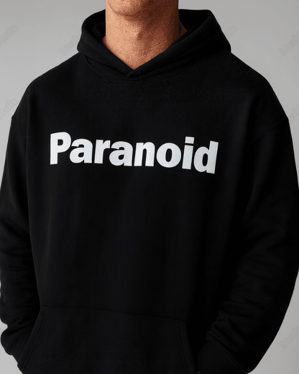UrbanOutfits Men Oversized Hoodie Paranoid  - Men Oversized Hoodie [ Unisex ]