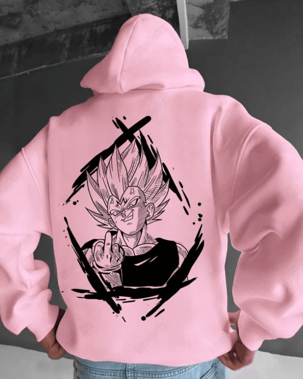 UrbanOutfits Men Oversized Hoodie Pink / Cotton-Fleece / S Dragon Ball - Men Oversized Hoodie [ Unisex ]