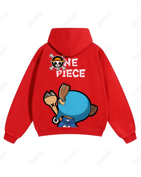 UrbanOutfits Men Oversized Hoodie Red / Cotton-Fleece / S One Piece - Men Oversized Hoodie [ Unisex ]