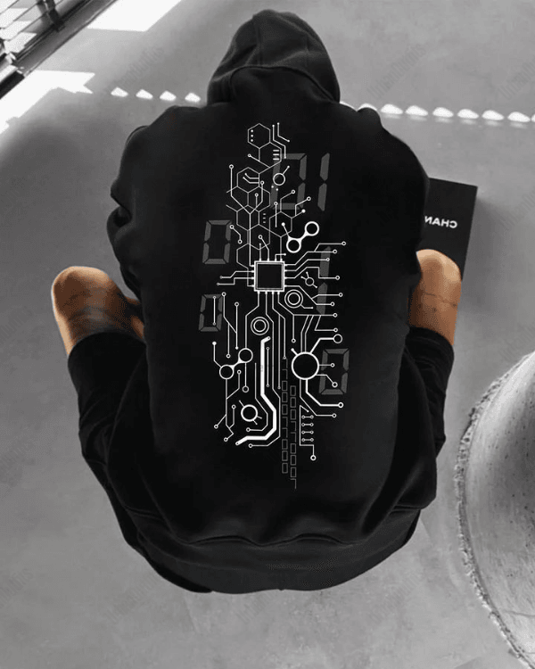 Tech - Men Oversized Hoodie [ Unisex ]