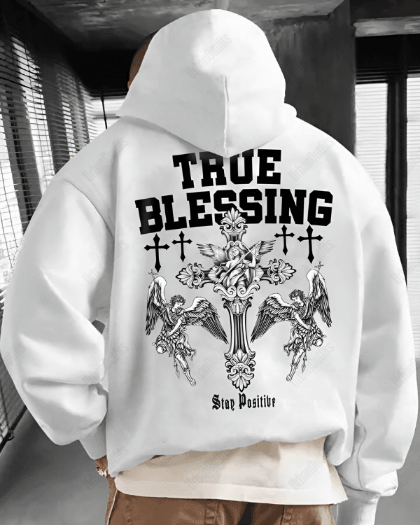 UrbanOutfits Men Oversized Hoodie True Blessing- Men Oversized Hoodie [ Unisex ]