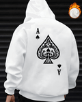 UrbanOutfits Men Oversized Hoodie White / Cotton-Fleece / S ACE - Men Oversized Hoodie [ Unisex ]