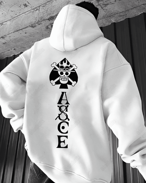 UrbanOutfits Men Oversized Hoodie White / Cotton-Fleece / S ASCE - Men Oversized Hoodie [ Unisex ]