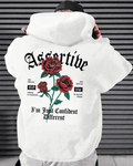 UrbanOutfits Men Oversized Hoodie White / Cotton-Fleece / S Asertine - Men Oversized Hoodie  [ Unisex ]