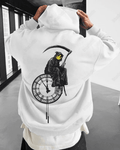 UrbanOutfits Men Oversized Hoodie White / Cotton-Fleece / S Banksy - Men Oversized Hoodie [ Unisex ]