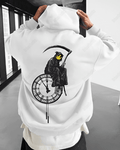 UrbanOutfits Men Oversized Hoodie White / Cotton-Fleece / S BANKSY - Men Oversized Hoodie [ Unisex ]
