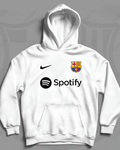 UrbanOutfits Men Oversized Hoodie White / Cotton-Fleece / S BARCELONA - Men Oversized Hoodie [ Unisex ]