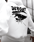 UrbanOutfits Men Oversized Hoodie White / Cotton-Fleece / S DEVOUT- Men Oversized Hoodie [ Unisex ]