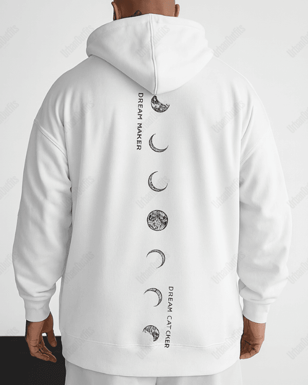 UrbanOutfits Men Oversized Hoodie White / Cotton-Fleece / S Dream Maker - Men Oversized Hoodie [ Unisex ]