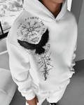 UrbanOutfits Men Oversized Hoodie White / Cotton-Fleece / S EAGLE - Men Oversized Hoodie [ Unisex ]