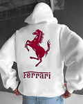 UrbanOutfits Men Oversized Hoodie White / Cotton-Fleece / S Ferrari - Men Oversized Hoodie [ Unisex ]