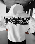 UrbanOutfits Men Oversized Hoodie White / Cotton-Fleece / S Fox - Men Oversized Hoodie [ Unisex ]