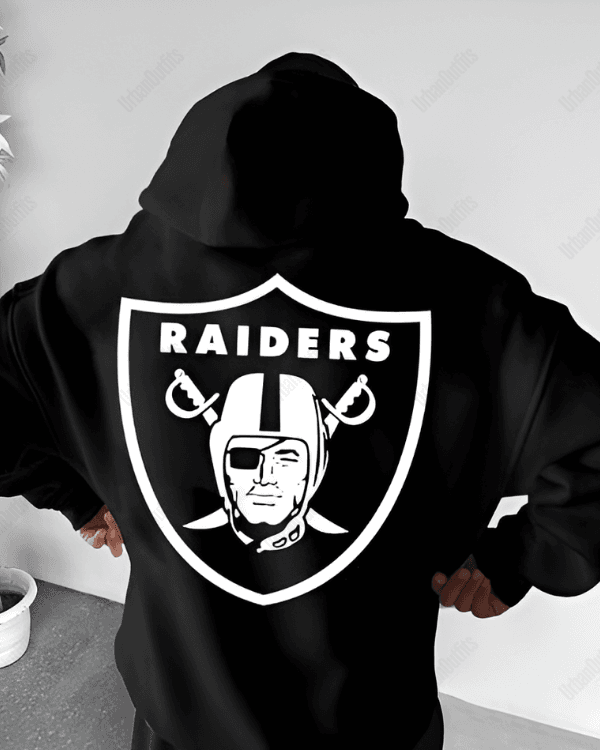 UrbanOutfits Men Oversized Hoodie White / Cotton-Fleece / S LAS VEGAS - Men Oversized Hoodie [ Unisex ]