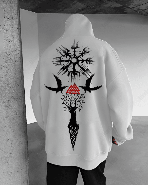 UrbanOutfits Men Oversized Hoodie White / Cotton-Fleece / S Men Oversized Hoodie