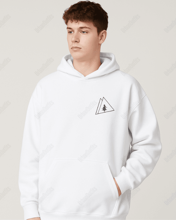 UrbanOutfits Men Oversized Hoodie White / Cotton-Fleece / S 🔼 - Men Oversized Hoodie [ Unisex ]