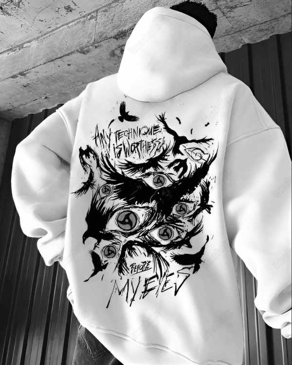 UrbanOutfits Men Oversized Hoodie White / Cotton-Fleece / S MYEYES - Men Oversized Hoodie [ Unisex ]