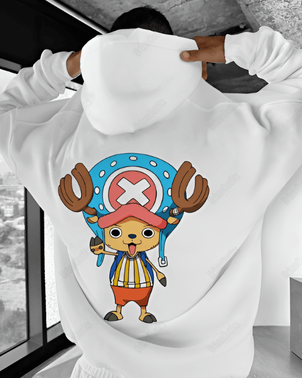 UrbanOutfits Men Oversized Hoodie White / Cotton-Fleece / S One Piece - Men Oversized Hoodie [ Unisex ]