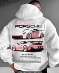 UrbanOutfits Men Oversized Hoodie White / Cotton-Fleece / S Porsche - Men Oversized Hoodie [ Unisex ]