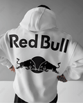 UrbanOutfits Men Oversized Hoodie White / Cotton-Fleece / S Red Bull - Men Oversized Hoodie [ Unisex ]
