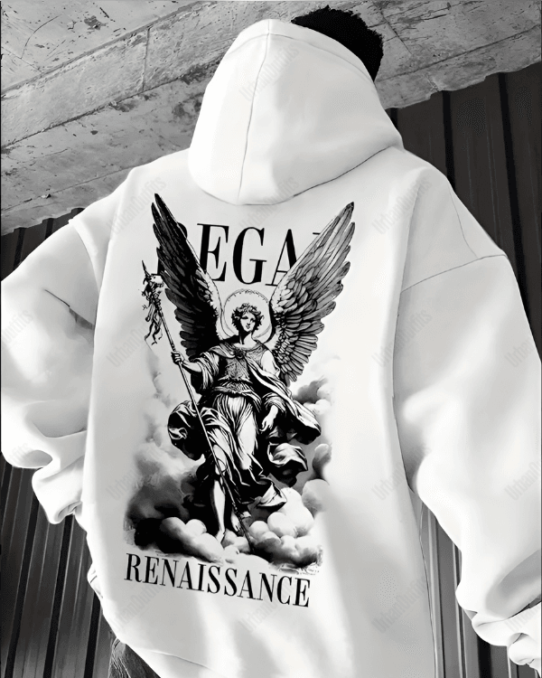 UrbanOutfits Men Oversized Hoodie White / Cotton-Fleece / S RENAISSANCE - Men Oversized Hoodie [ Unisex ]
