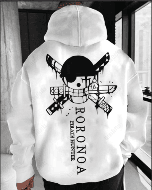 UrbanOutfits Men Oversized Hoodie White / Cotton-Fleece / S RORONOA - Men Oversized Hoodie [ Unisex ]