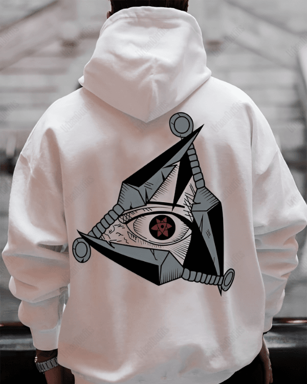 UrbanOutfits Men Oversized Hoodie White / Cotton-Fleece / S Sasuke - Men Oversized Hoodie [ Unisex ]