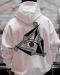 UrbanOutfits Men Oversized Hoodie White / Cotton-Fleece / S Sasuke - Men Oversized Hoodie [ Unisex ]