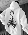 UrbanOutfits Men Oversized Hoodie White / Cotton-Fleece / S Scorption - Men Oversized Hoodie [ Unisex ]