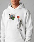 UrbanOutfits Men Oversized Hoodie White / Cotton-Fleece / S Skull Dunk - Men Oversized Hoodie [ Unisex ]