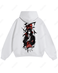 UrbanOutfits Men Oversized Hoodie White / Cotton-Fleece / S UCHIHA - Men Oversized Hoodie [ Unisex ]