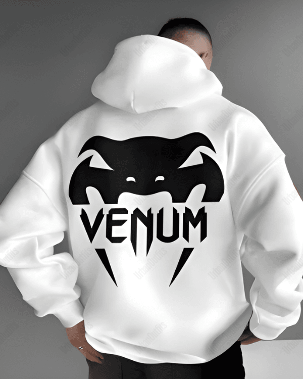 UrbanOutfits Men Oversized Hoodie White / Cotton-Fleece / S VENUM - Men Oversized Hoodie [ Unisex ]