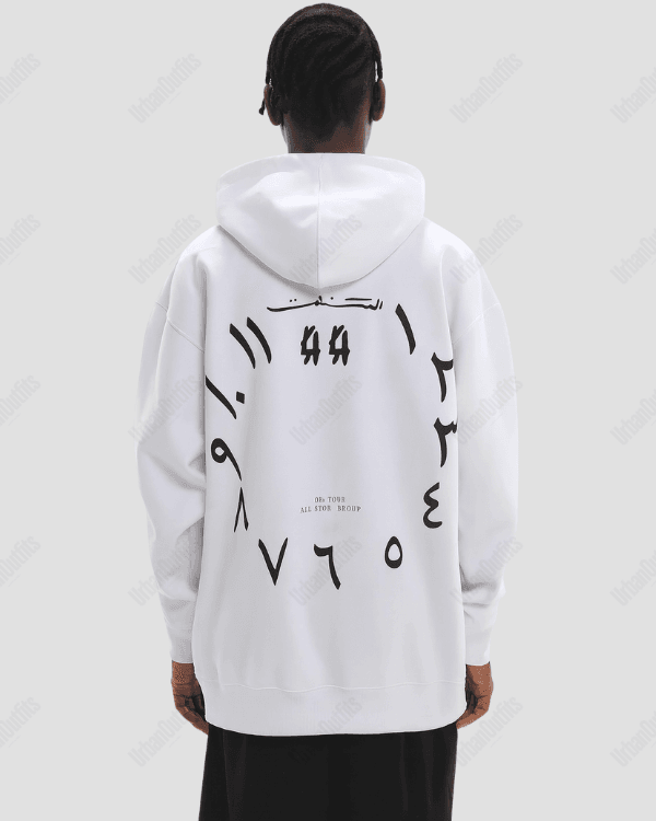UrbanOutfits Men Oversized Hoodie White / Cotton-Fleece / S Watch - Men Oversized Hoodie [ Unisex ]