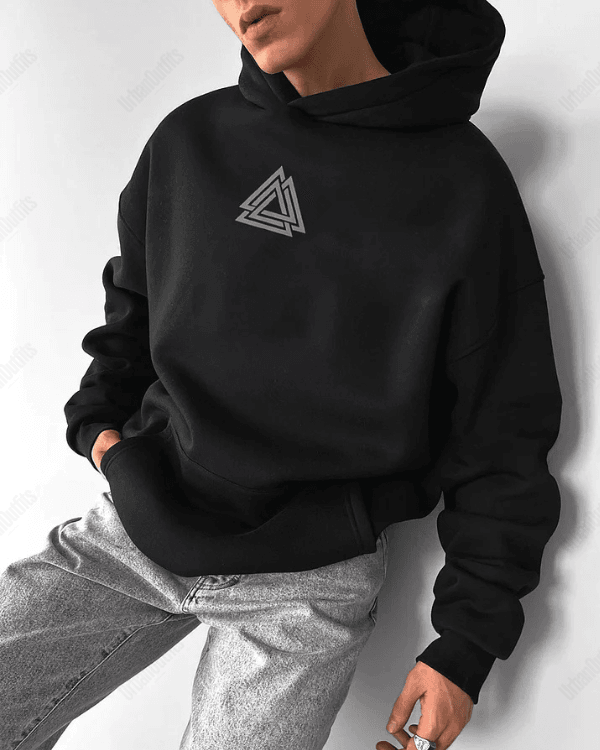 UrbanOutfits Men Oversized Hoodie WOLF WARRIOR - Men Oversized Hoodie [ Unisex ]