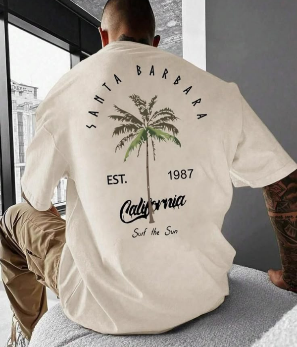 UrbanOutfits Men Oversized T-Shirt Beige / S BARBARRA Men Oversized T-shirt