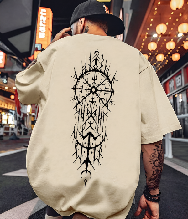 UrbanOutfits Men Oversized T-Shirt Beige / S Men Oversized T-shirt