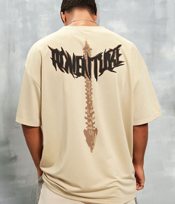 UrbanOutfits Men Oversized T-Shirt Beige / S Men Oversized T-shirt