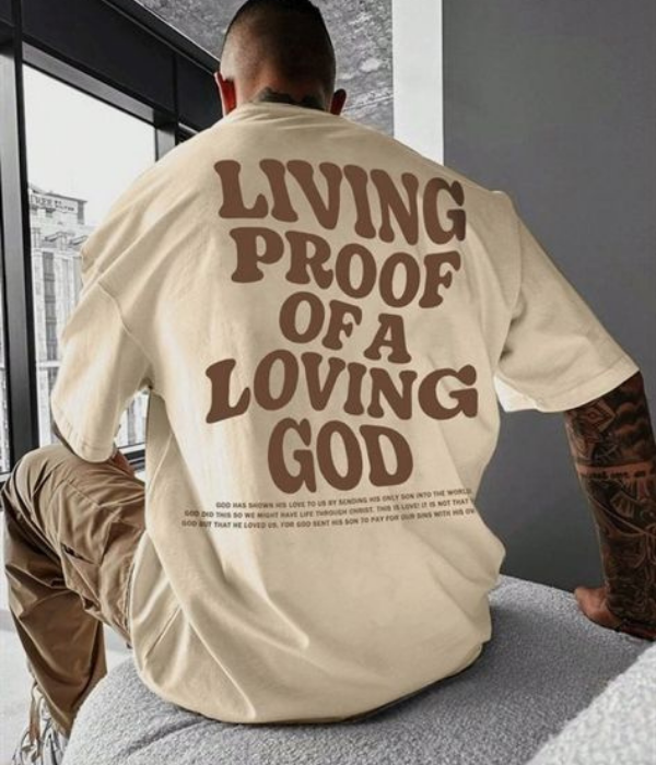 UrbanOutfits Men Oversized T-Shirt Beige / S Men Oversized T-shirt