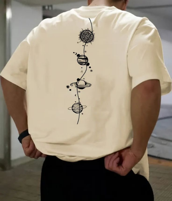 UrbanOutfits Men Oversized T-Shirt Beige / S Men Oversized T-shirt  [ Unisex ]