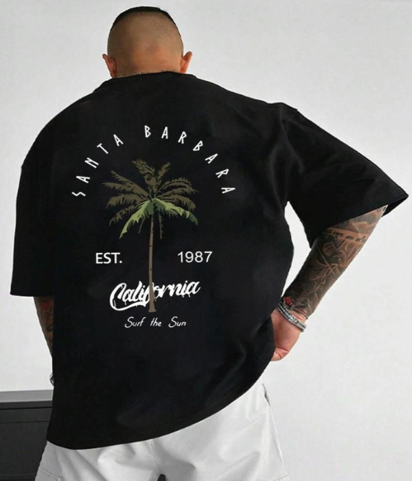 UrbanOutfits Men Oversized T-Shirt Black / Cotton / S Palm Men oversized t-shirt