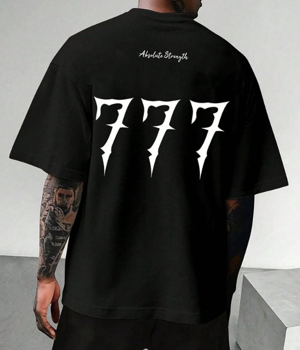 UrbanOutfits Men Oversized T-Shirt Black / S 777- Men Oversized T-shirt